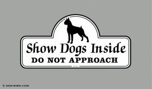 show dogs inside